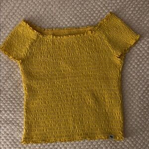 Abercrombie Kids Yellow Smocked Blouse